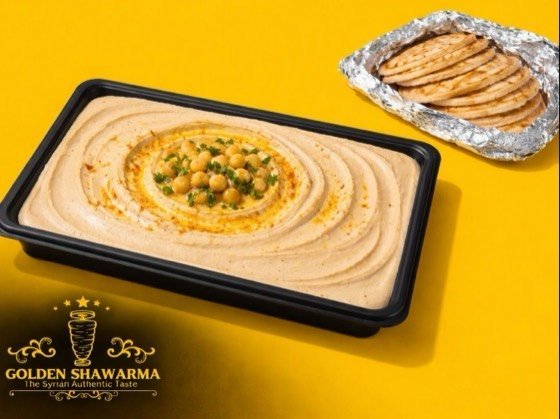 Family gathering, all-vegetarian &mdash; catering tray from Golden Shawarma in Richardson, TX