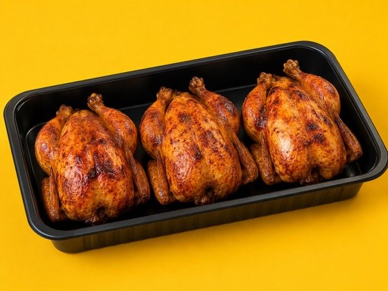 Rotisserie Chicken with 3 whole chickens &mdash; halal at Golden Shawarma in Richardson, TX